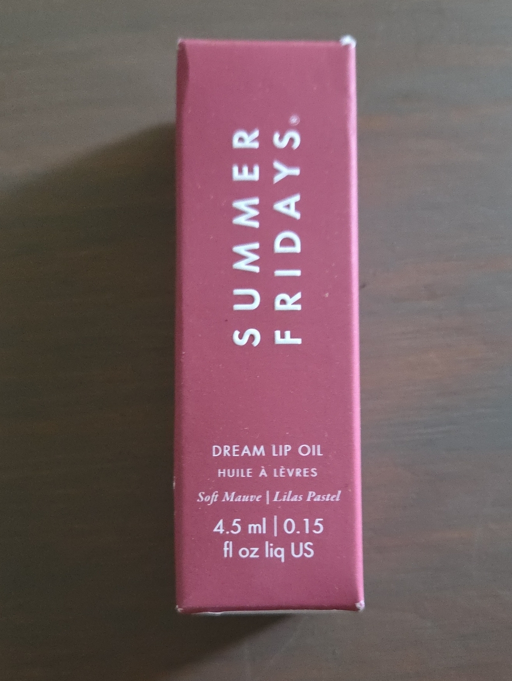 Summer Fridays Dream Lip Oil - Soft Mauve Packaging